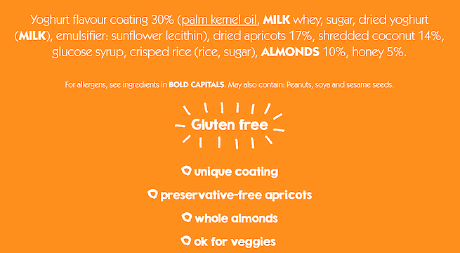 Product image of Almond & Apricot With A Yoghurt Coating Fruit & Nut Bars by Eat Natural