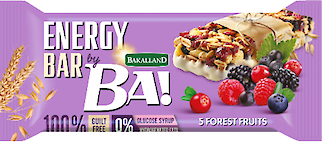 Product image of Bakalland Energy Cereal bar with 5 forest fruits and yogurt coating by Bakalland