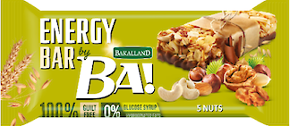 Product image of Bakalland Energy Nut bar with 5 nuts and milk chocolate by Bakalland