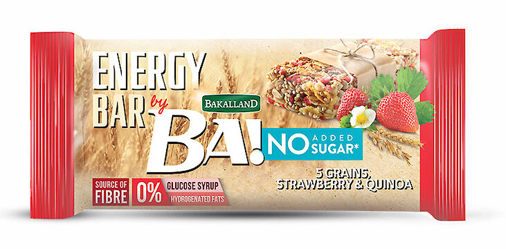 Product image of Bakalland Healthy Snack Bar - No Added Sugar: Strawberry & Quinoa by Bakalland