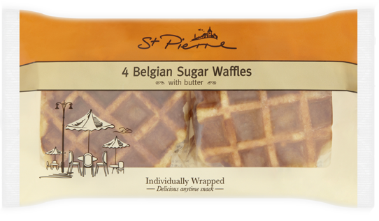 Product image of Belgian Sugar Waffles by St. Pierre