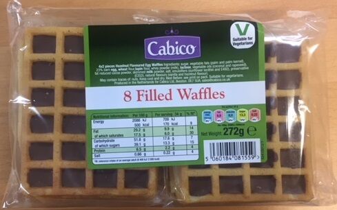 Product image of Chocolate Filled Waffles by Cabico