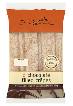 Product image of Chocolate & Hazelnut Filled Crêpes by St. Pierre