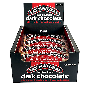 Product image of Dark Chocolate with Cranberries & Macadamia by Eat Natural