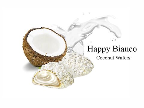 Product image of Happy Bianco Coconut Wafer by Flis