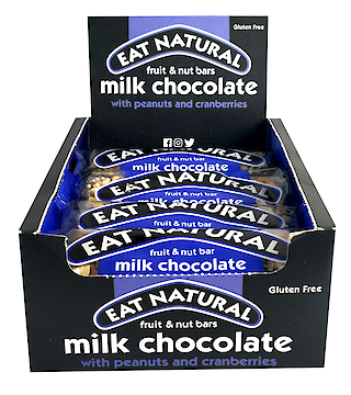 Product image of Milk Chocolate Fruit & Nut Bar with Peanuts & Cranberries by Eat Natural