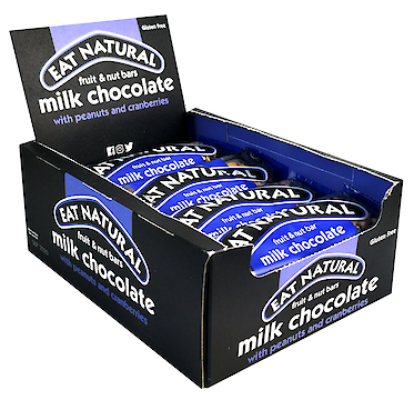 Product image of Milk Chocolate Fruit & Nut Bar with Peanuts & Cranberries by Eat Natural