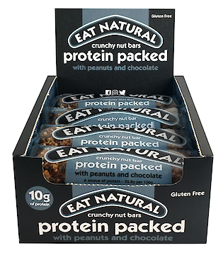 Product image of Protein Packed Nut Bar with Peanuts & Chocolate by Eat Natural