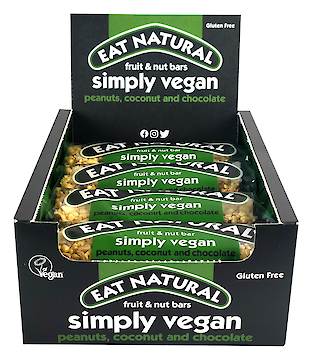 Product image of Simply Vegan - peanuts, coconut and chocolate by Eat Natural