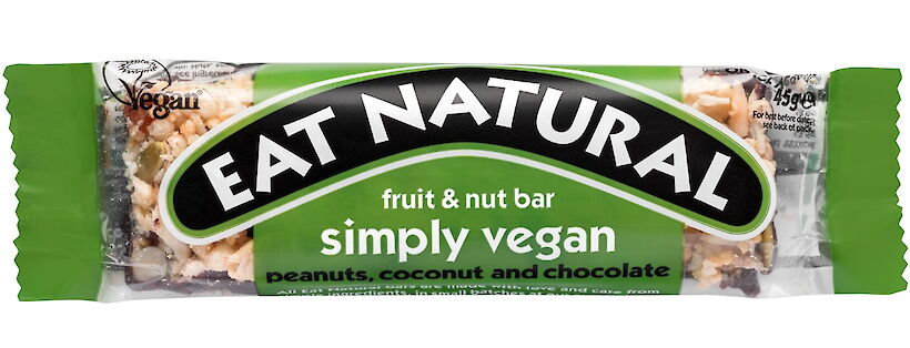 Product image of Simply Vegan - peanuts, coconut and chocolate by Eat Natural
